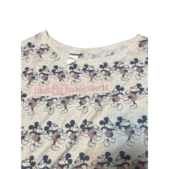 Walt Disney World Mickey Mouse Long Sleeve Off Shoulder Sweatshirt Size 3X - Picture 3 of 5
